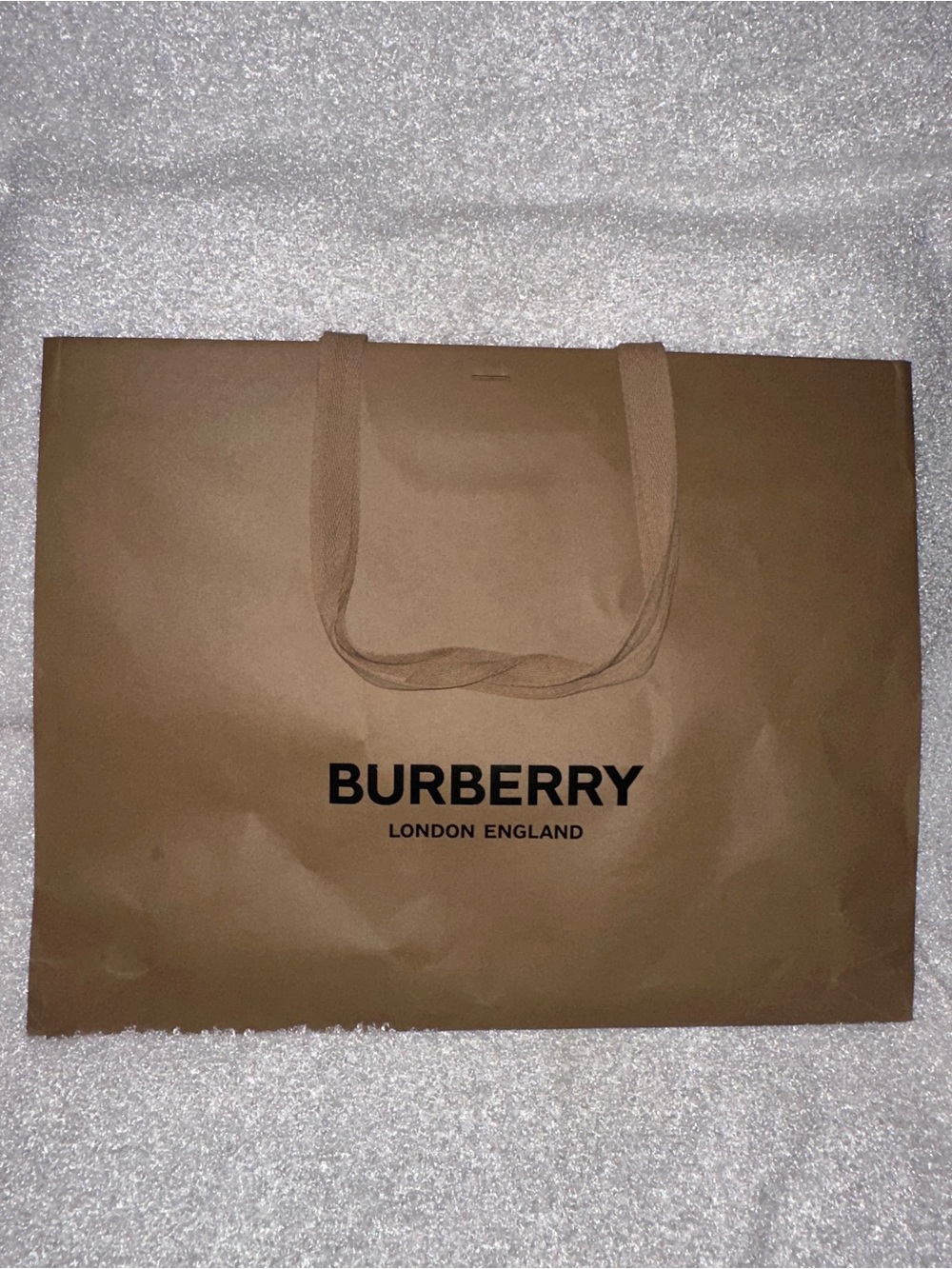 Burberry Brown Shopping Tote with Black Logo - Men